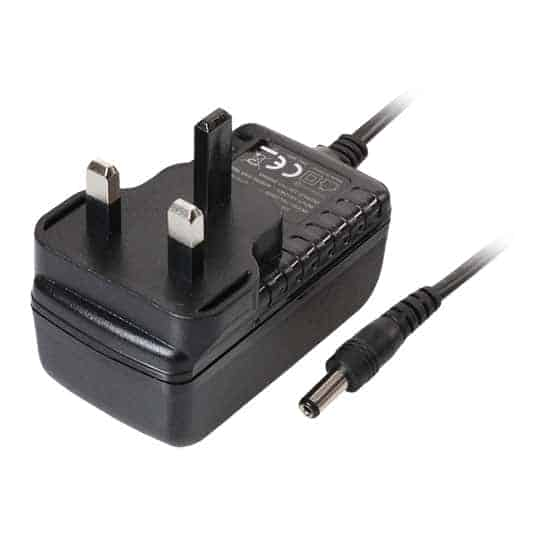 12V, 2A, 24W, Plug In Power Supply (Level VI), 2.1mm Plug